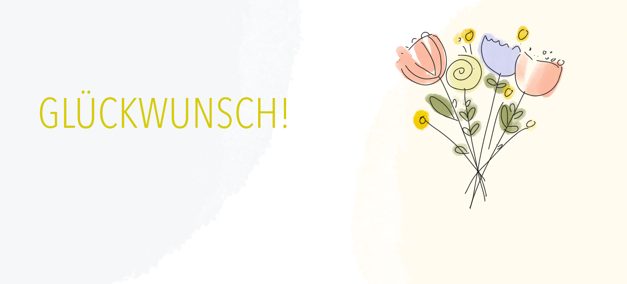 GLÜCKWUNSCH Blumen