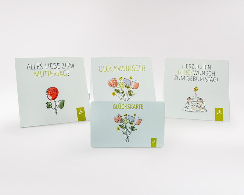 4 Haptische Gutscheine von Hans im Glück